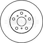 Borg & Beck BBD4048 - Brake Disc autospares.lv