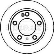 Borg & Beck BBD4043 - Brake Disc autospares.lv