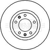 Borg & Beck BBD4042 - Brake Disc autospares.lv