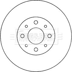 Borg & Beck BBD4055 - Brake Disc autospares.lv