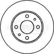 Borg & Beck BBD4001 - Brake Disc autospares.lv