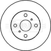 Borg & Beck BBD4036 - Brake Disc autospares.lv