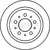 Borg & Beck BBD4024 - Brake Disc autospares.lv