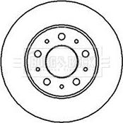 Borg & Beck BBD4023 - Brake Disc autospares.lv