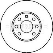 Borg & Beck BBD4073 - Brake Disc autospares.lv