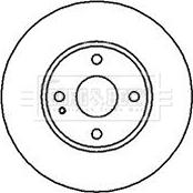 Borg & Beck BBD4153 - Brake Disc autospares.lv