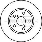 Borg & Beck BBD4103 - Brake Disc autospares.lv