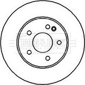 Borg & Beck BBD5000 - Brake Disc autospares.lv