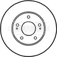 Borg & Beck BBD4808 - Brake Disc autospares.lv