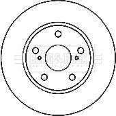 Borg & Beck BBD4807 - Brake Disc autospares.lv