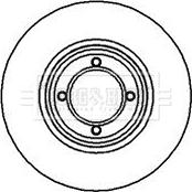 Borg & Beck BBD4836 - Brake Disc autospares.lv