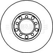 Borg & Beck BBD4828 - Brake Disc autospares.lv