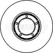 Borg & Beck BBD4870 - Brake Disc autospares.lv