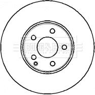 Borg & Beck BBD4344 - Brake Disc autospares.lv