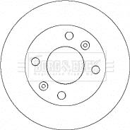 Borg & Beck BBD4342 - Brake Disc autospares.lv