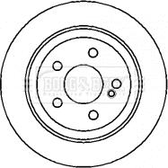 Borg & Beck BBD4354 - Brake Disc autospares.lv