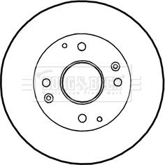 Borg & Beck BBD4350 - Brake Disc autospares.lv