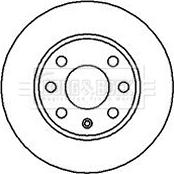 Borg & Beck BBD4224 - Brake Disc autospares.lv