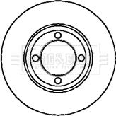 Borg & Beck BBD4705 - Brake Disc autospares.lv