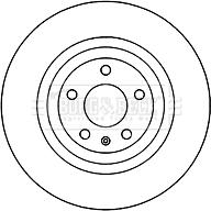 Borg & Beck BBD5949S - Brake Disc autospares.lv