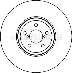 Borg & Beck BBD5959S - Brake Disc autospares.lv