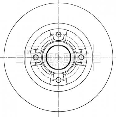 Borg & Beck BBD5965S - Brake Disc autospares.lv