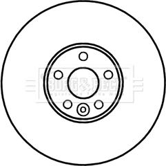 Borg & Beck BBD5960S - Brake Disc autospares.lv