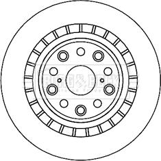 Borg & Beck BBD5962S - Brake Disc autospares.lv