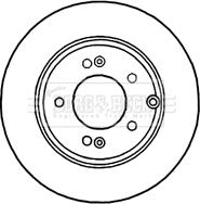 Borg & Beck BBD5906S - Brake Disc autospares.lv