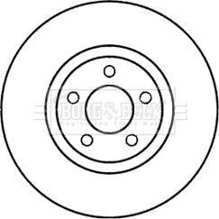 Borg & Beck BBD5979S - Brake Disc autospares.lv