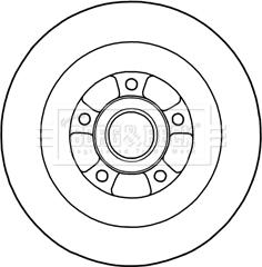 Borg & Beck BBD5970S - Brake Disc autospares.lv