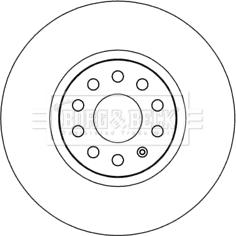 Borg & Beck BBD5978S - Brake Disc autospares.lv