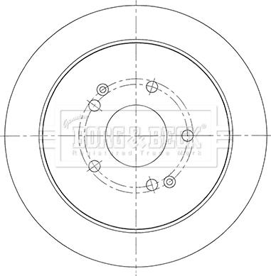 Borg & Beck BBD5453 - Brake Disc autospares.lv