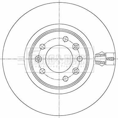 Borg & Beck BBD5469 - Brake Disc autospares.lv