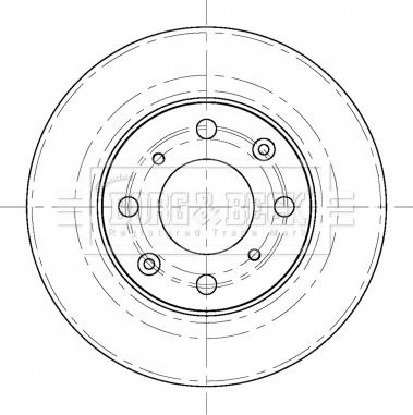 Borg & Beck BBD5415 - Brake Disc autospares.lv