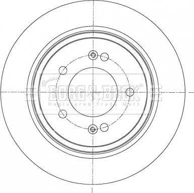 Borg & Beck BBD5418 - Brake Disc autospares.lv
