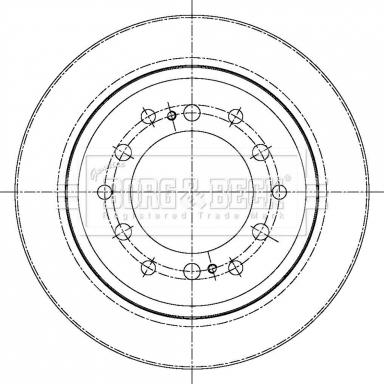 Borg & Beck BBD5427 - Brake Disc autospares.lv