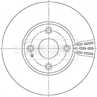 Borg & Beck BBD5476 - Brake Disc autospares.lv