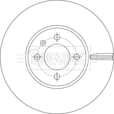 Borg & Beck BBD5599 - Brake Disc autospares.lv