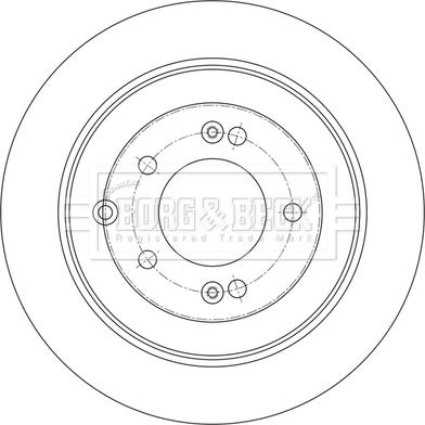 Borg & Beck BBD5591 - Brake Disc autospares.lv