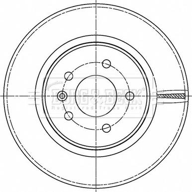 Borg & Beck BBD5506 - Brake Disc autospares.lv