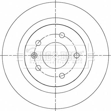 Borg & Beck BBD5501 - Brake Disc autospares.lv