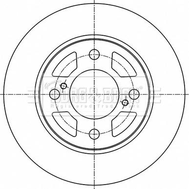 Borg & Beck BBD5530 - Brake Disc autospares.lv