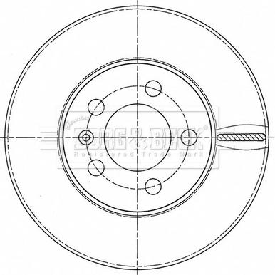 Borg & Beck BBD5524 - Brake Disc autospares.lv