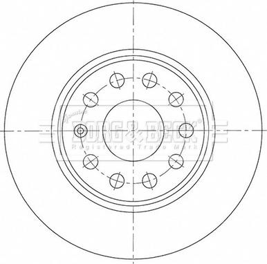 Borg & Beck BBD5526 - Brake Disc autospares.lv