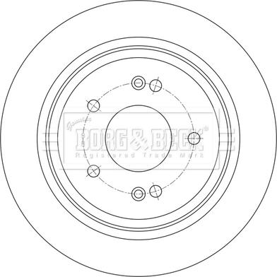 Borg & Beck BBD5615 - Brake Disc autospares.lv