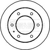 Borg & Beck BBD5043 - Brake Disc autospares.lv