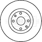 Borg & Beck BBD5017 - Brake Disc autospares.lv