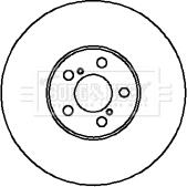 Borg & Beck BBD5034 - Brake Disc autospares.lv