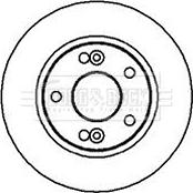 Borg & Beck BBD5020 - Brake Disc autospares.lv